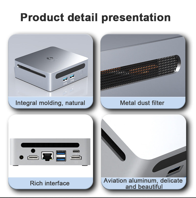 Mini PC CPU AMD Ryzen 7730U 8-core 16 wire mini desktop computer host home gaming laptop business office mini host