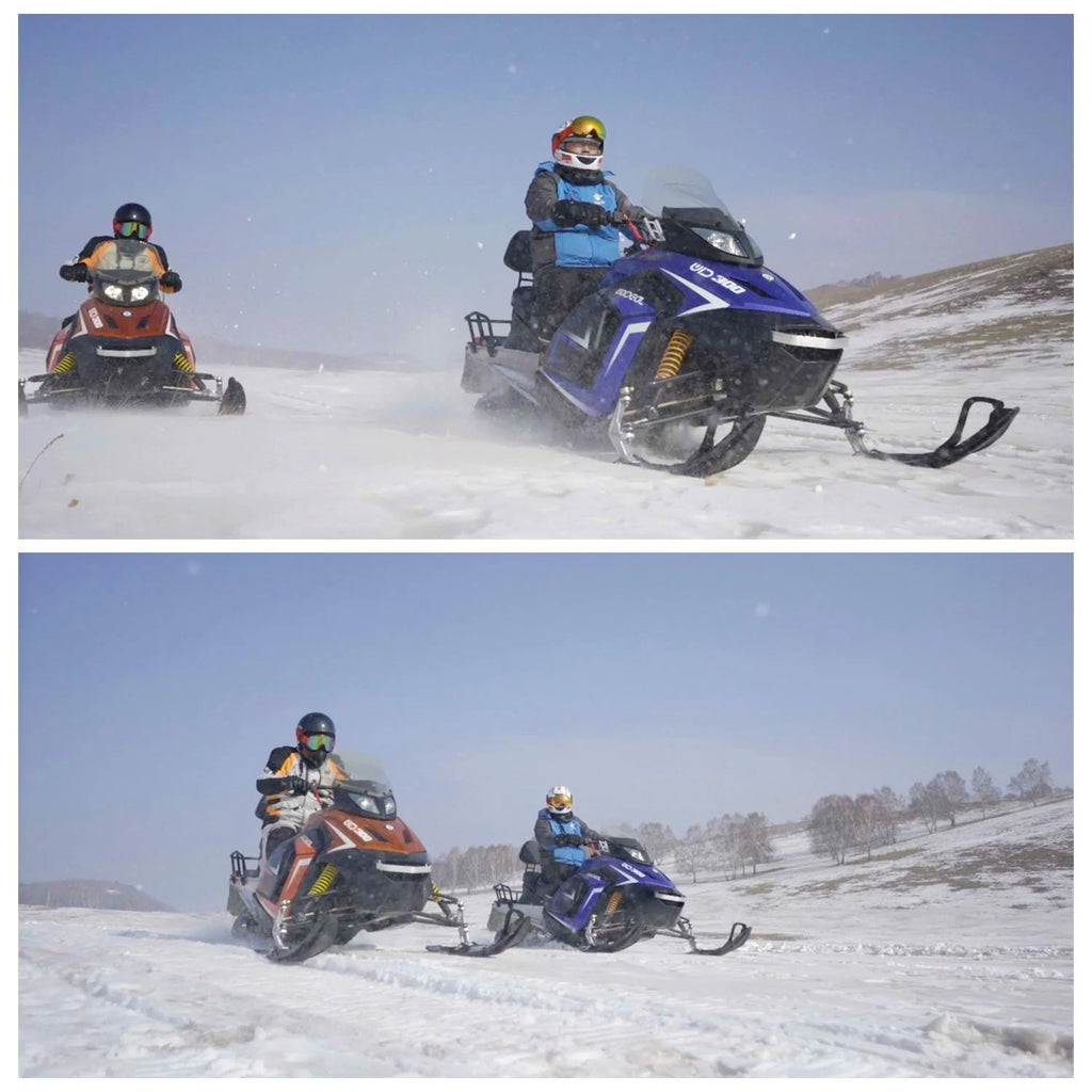 Factory Wholesale Crawler 2-seater Adult Automatic Snowmobile ATV/UTV 150CC Ice Motorcycle