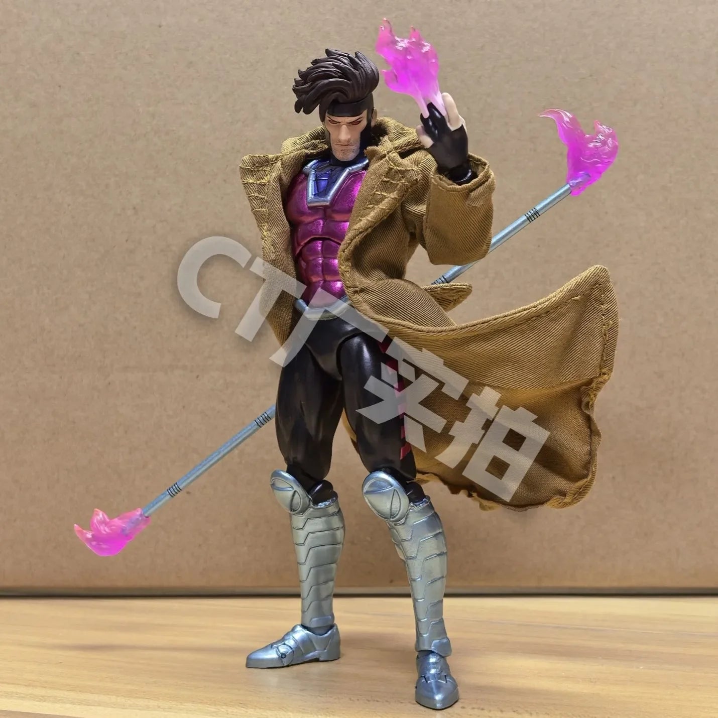 Original Ct Toys Gambit Figure Mafex 131 X-Men Wolverine Shf Anime Action Figure Figurine Statue Model Kids Toy Customized Gift