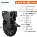 Newest LeaperKim Veteran Lynx 50S 151.2V 2700Wh 50S Battery 3200W Motor 2.75-14 Tire High Torque Lynx Electric Unicycle