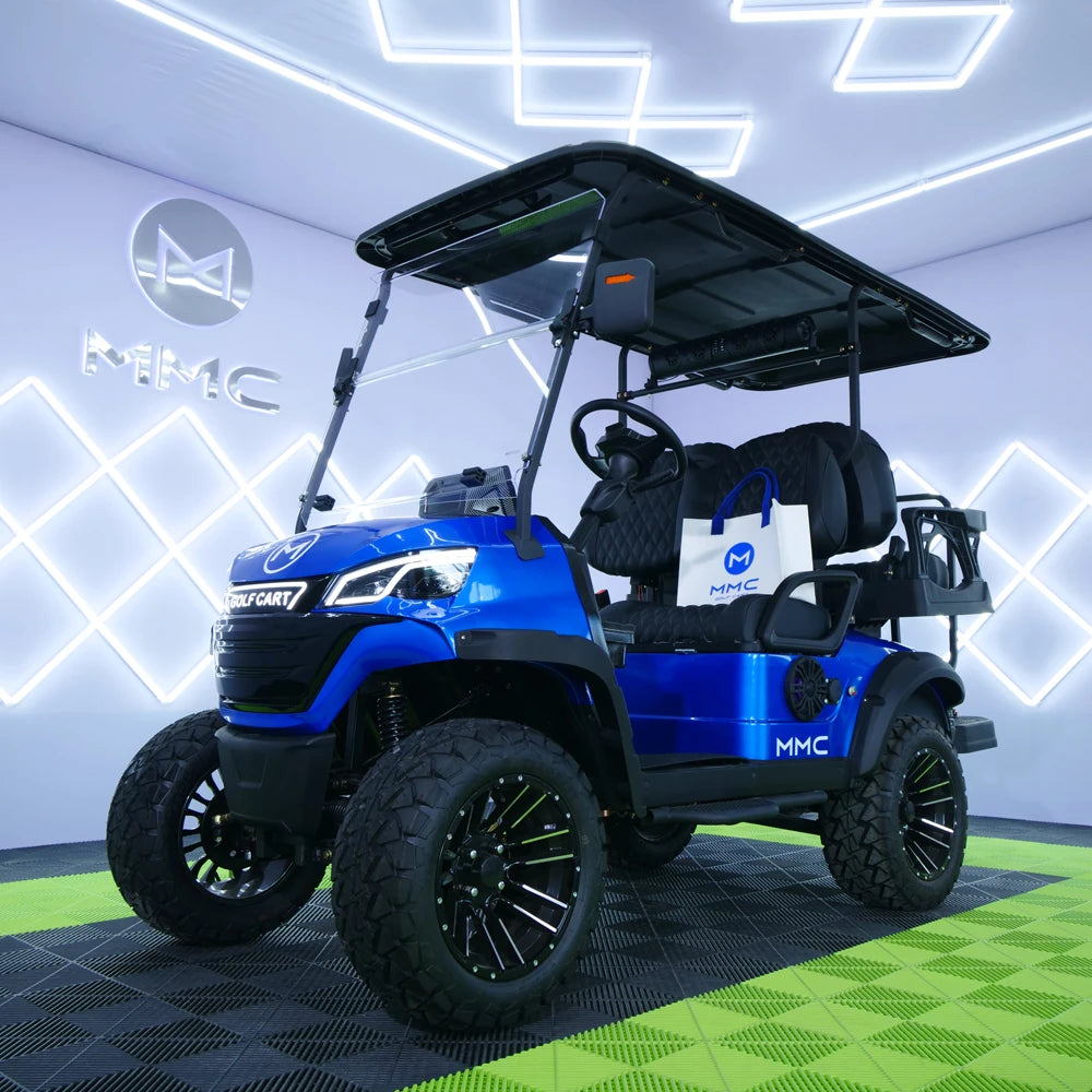 4WD Brand New Utility Vehicle Hunting UTV 4 Seater Golf Car Buggy 10KW 72V Lithium Battery Club Car Off Road Electric Golf Cart