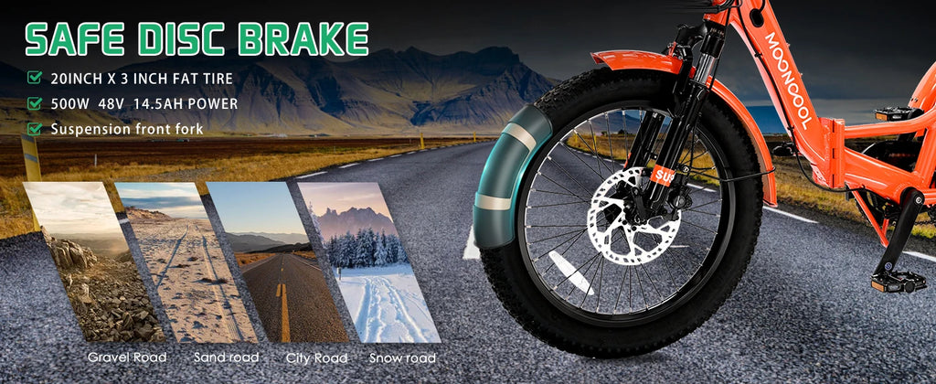 Folding Electric Tricycle for Adults 20" Fat Tire Electric Trike E-Bike