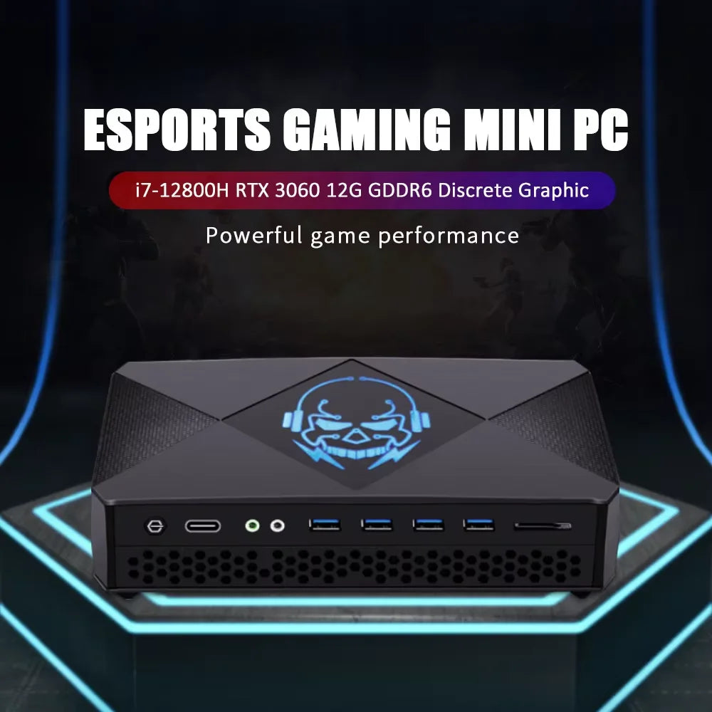 12th Gaming Mini PC Intel Core i9 12950HX i7 12650HX NVIDIA GeForce RTX 3060 12G  i7 13700H GDDR6 DDR5 NVME Windows11 Pro Wifi6