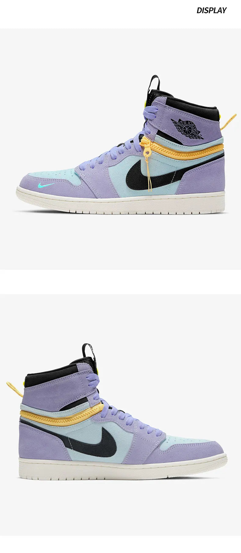 Nike genuine Air Jordan 1 High Zip Men's Sneakers CW6576-500