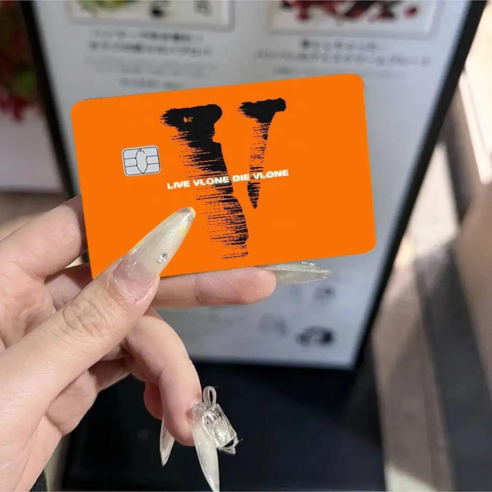 Fashion Trend VLONE Anime Cartoon Sticker Film Skin For Credit Card Debit Bank Bus Card