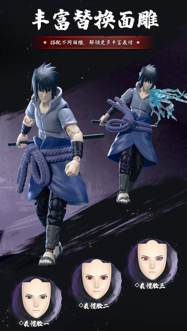 Blokees Naruto Action Figures Naruto Uzumaki Kurama Sasuke Uchiha Minato Namikaze Assembly Model Champion Class Anime Toys Gift