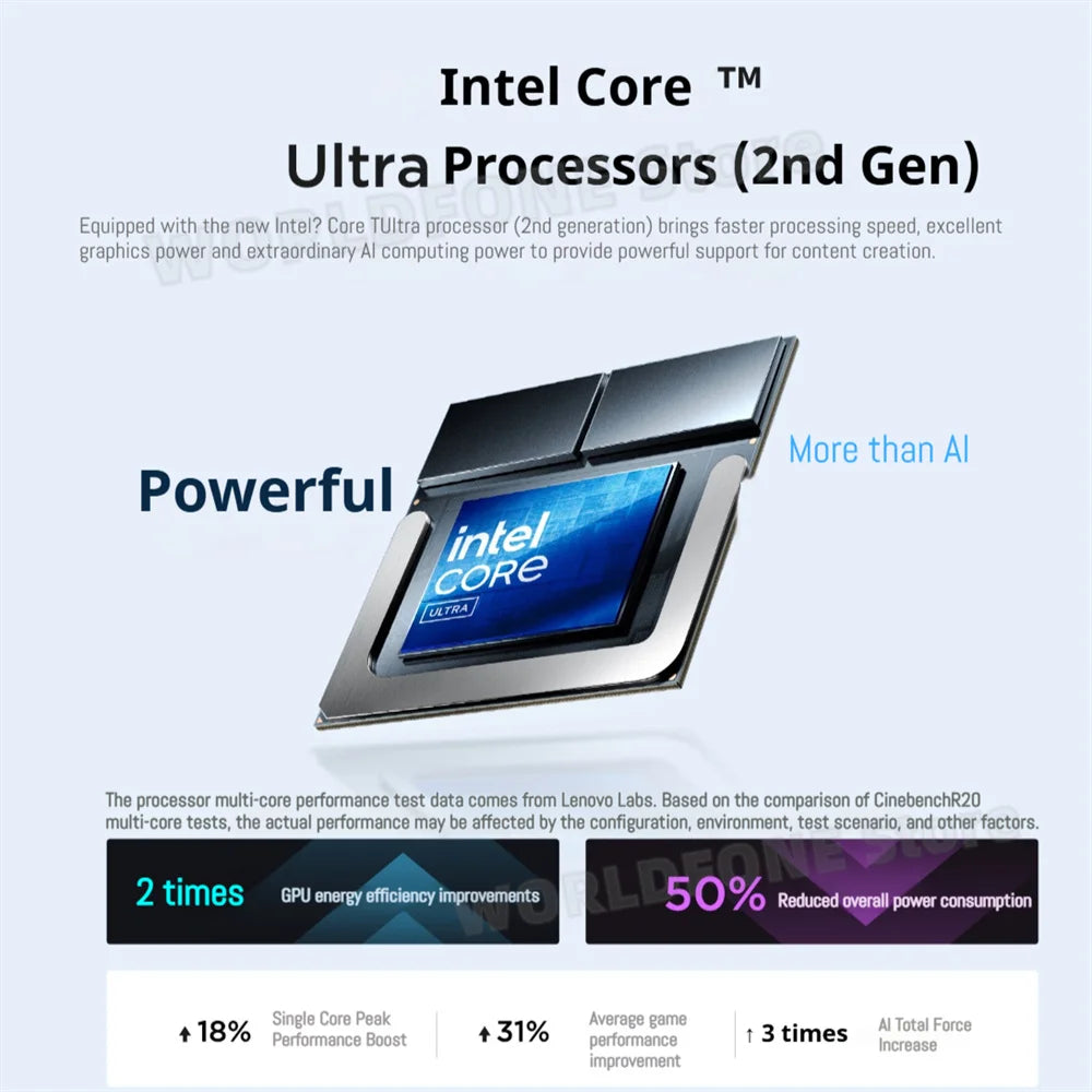 Original Lenovo Laptop YOGA Air X AI slim Notebook 2025 Core Ultra7 258V 4K Touch OLED Screen