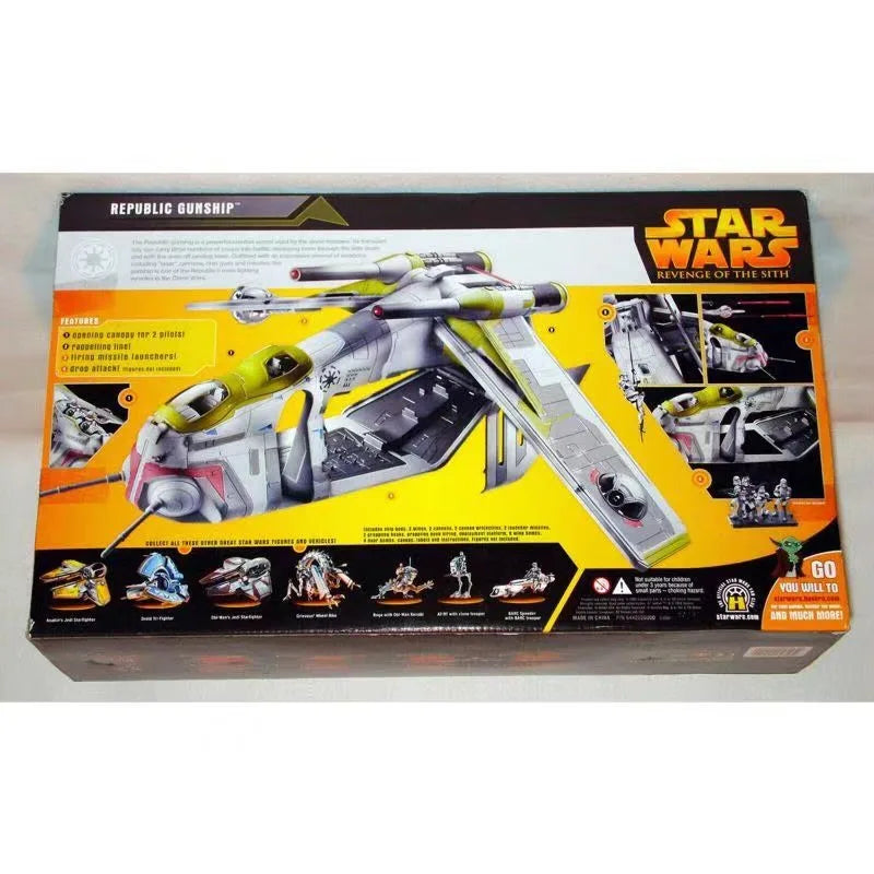 Original Hasbro Star Wars REVENGE OF THE SITH REPUBLIG GUNSHIP Anime Figure Toy Model Collection