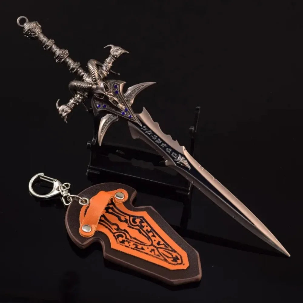8.6/11.6inch Frostmourne Katana Anime World of Warcraft Lich King Sword Metal Ninja Knife Real Size Japanese Katana Sabre Toy