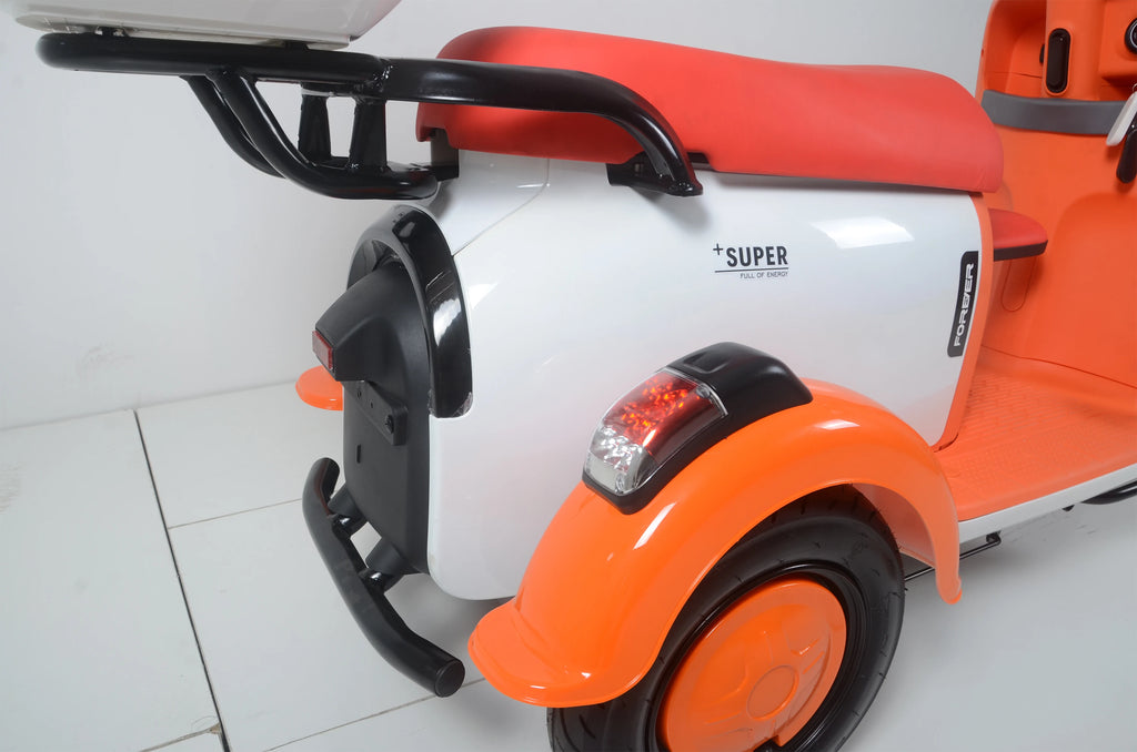Stylish 500W Retro Electric Tricycle Three-Wheel Electric Scooter with Storage Box for Urban Travel