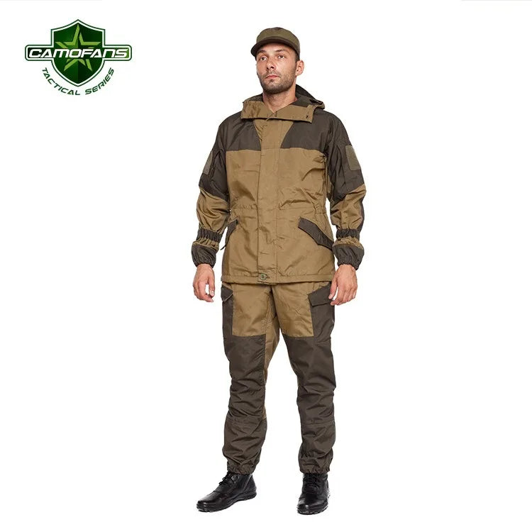 Hunting Clothes Set Gorka-3 Russian Mountain Tactical Suit Горка Camo Combat Uniform Men Outdoor Training Jacket Clothing Suits