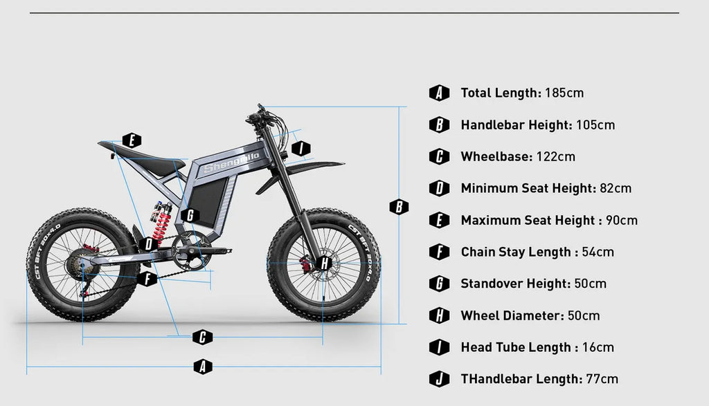 Powerful 20" Fat Tire E-Bike 1500W 60V 40MPH Electric MountainBike for Adventure