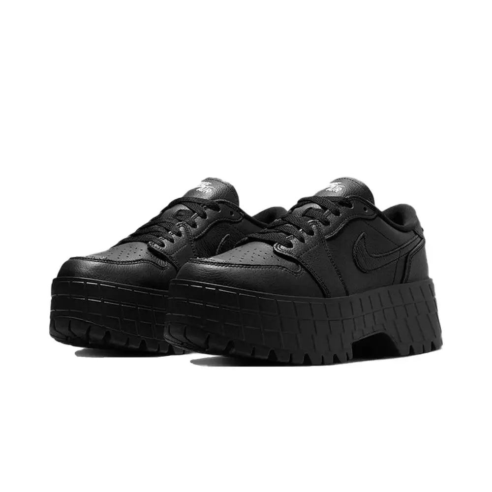 Nike Jordan Air Jordan 1 Brooklyn Versatile, Comfortable, Durable, Everyday Casual Low-Top Sneakers for Women – Black HF3184-001