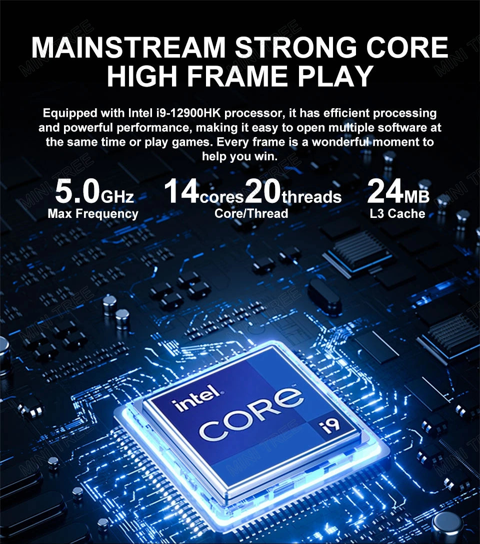 13th Gaming Mini PC Intel Core i9 13900HK i7 12650HX i7 13700H NVIDIA GeForce RTX 3060 12G GDDR6 DDR5 NVME Windows11 Pro Wifi6