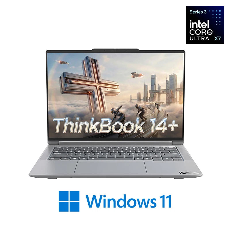 2026 New Lenovo Thinkbook 14+ AI Laptop 14.5" 3K 120Hz Screen Ultra X7 358H 32GB LPDDR5x 1TB SSD Integrated Graphics Notebook PC