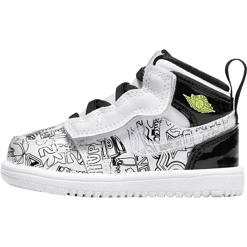 Nike genuine AIR JORDAN 1 children's classic sports and leisure shoes DH9682-100