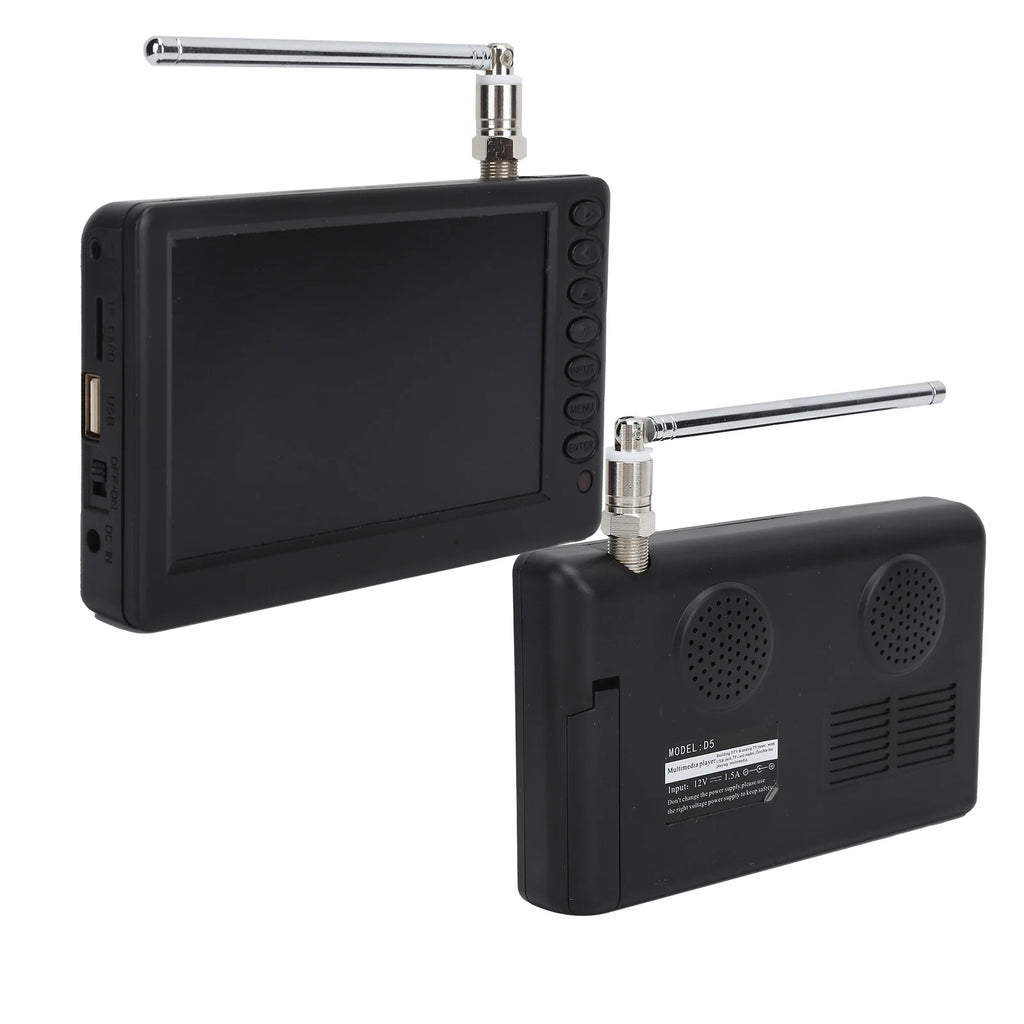 LEADSTAR 5 Inch Digital Television Portable Digital TV for Car Camping Kitchen Mini TV Portable &amp Handheld TVs Portable TV
