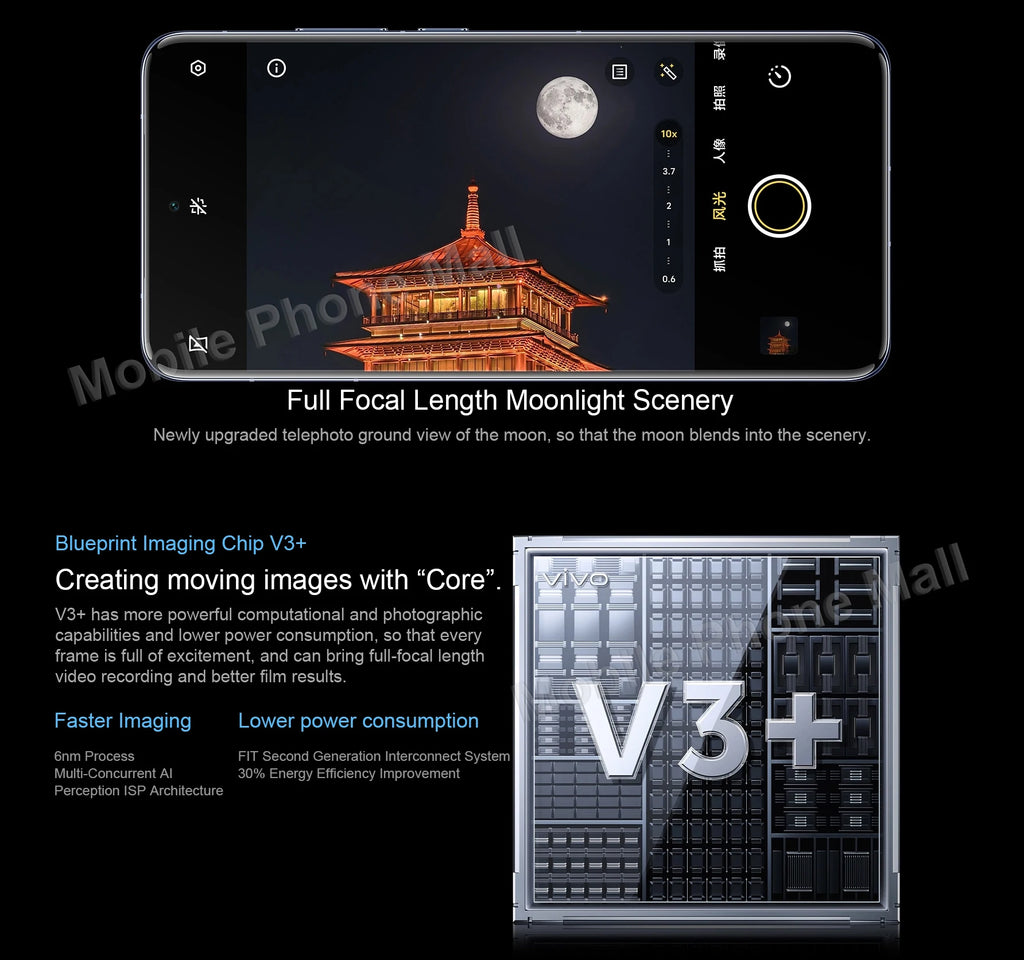 New Original Vivo X200 Pro 5G Mobile Phone 6.78 Inches 120Hz Screen Dimensity 9400 Camera 200MP Battery 6000mAh Smartphone