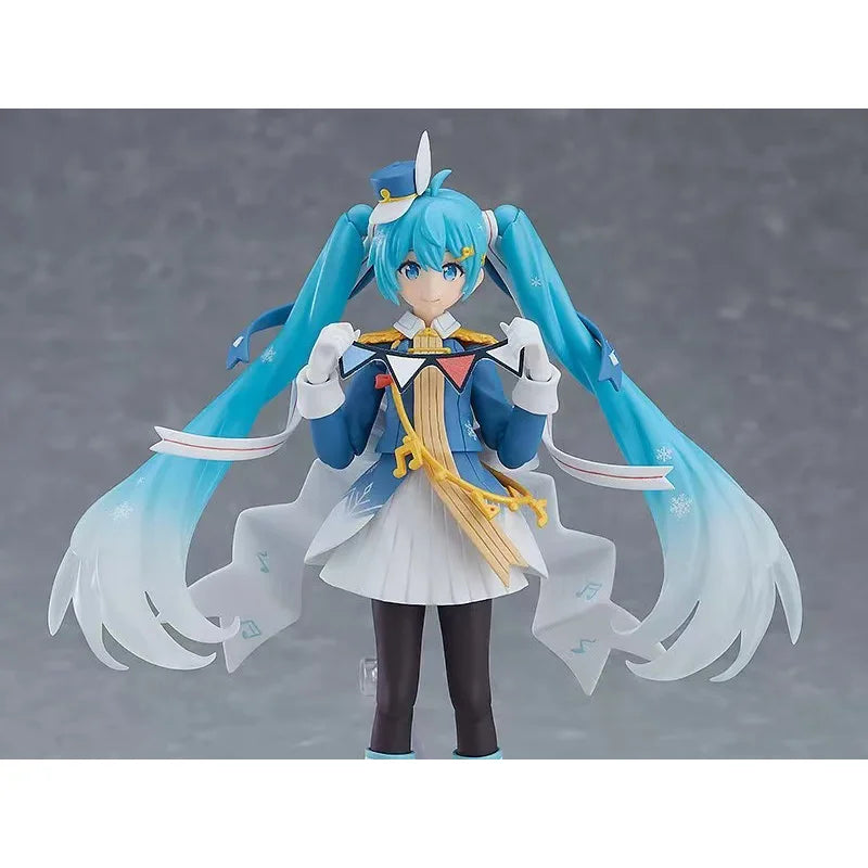100% Original Figma EX060 Snow Miku Snow Parade Ver In Stock Anime Action Collection Figures Model Toys