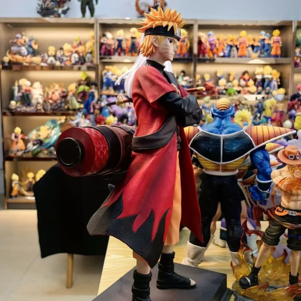 Naruto Uzumaki Standing Pose Action Figure 45cm PVC Static Anime Figures Collectible Model Toys Desk Decor Gift for Boy Fans