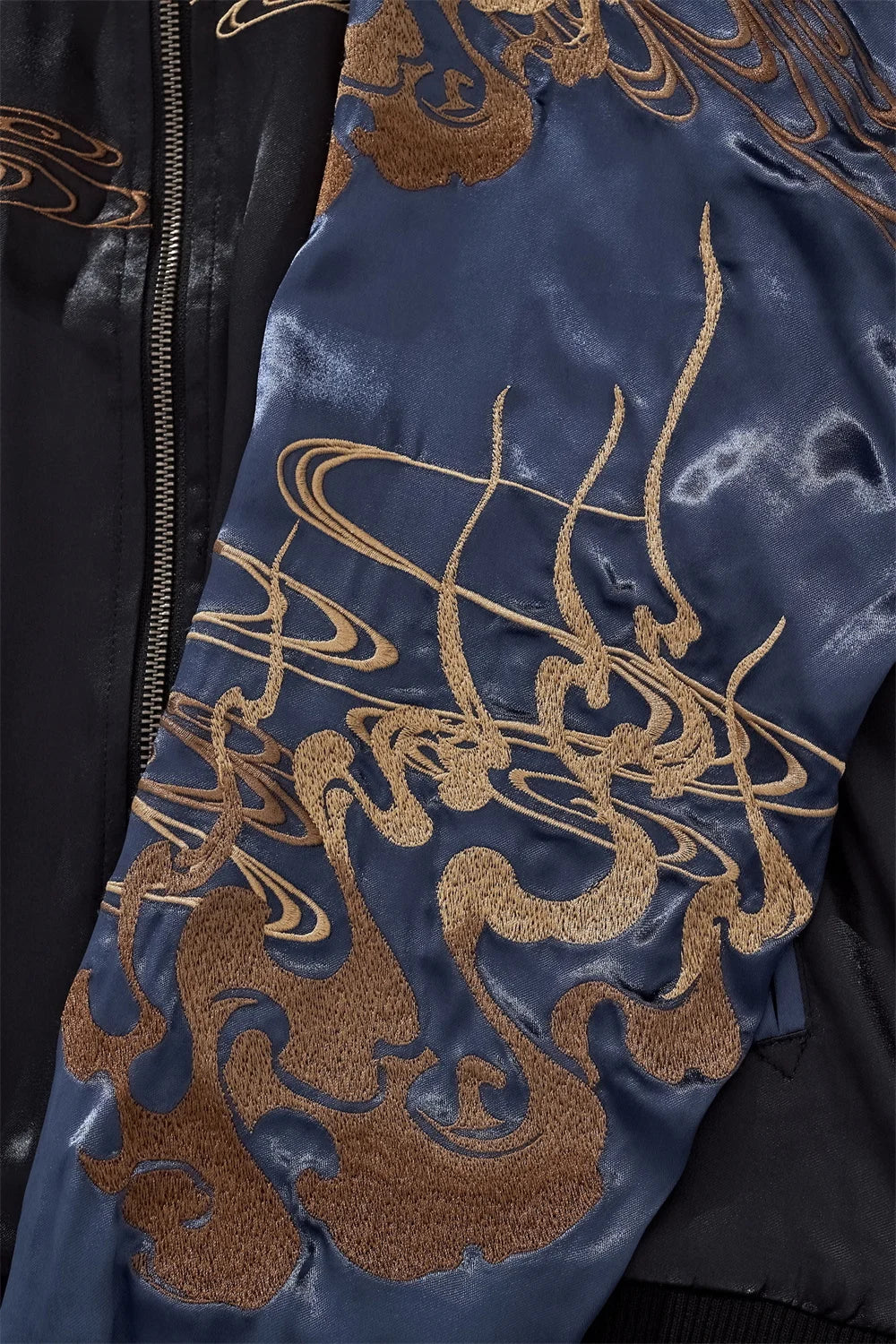 High Quality Fashion Anime Fox Embroidered Zipper Jacket Autumn Streetwear Hip Hop Men's Harajuku Japanese Baseball Coat