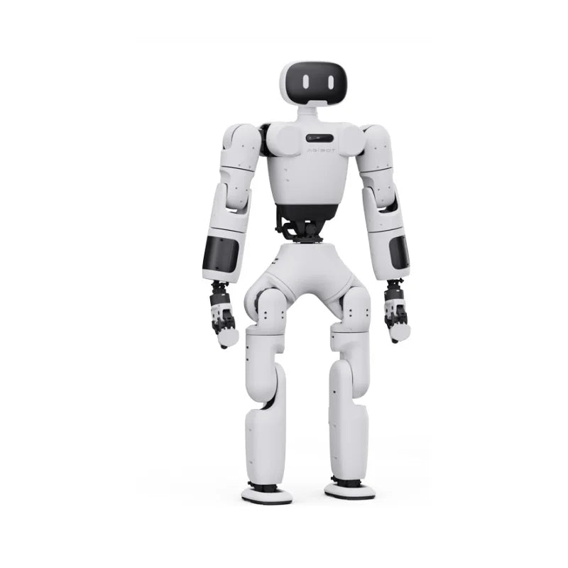 Humanoid robot with hot swappable 500Wh battery and optional charging station for continuous daily operation