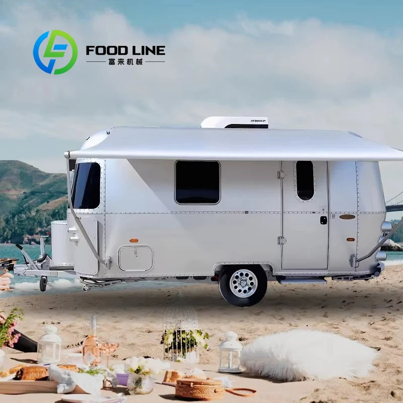 Customized New Design Offroad Aluminum 4x4 Camper Trailer Caravan Van Motorhome with Bathroom for Outdoor Camping