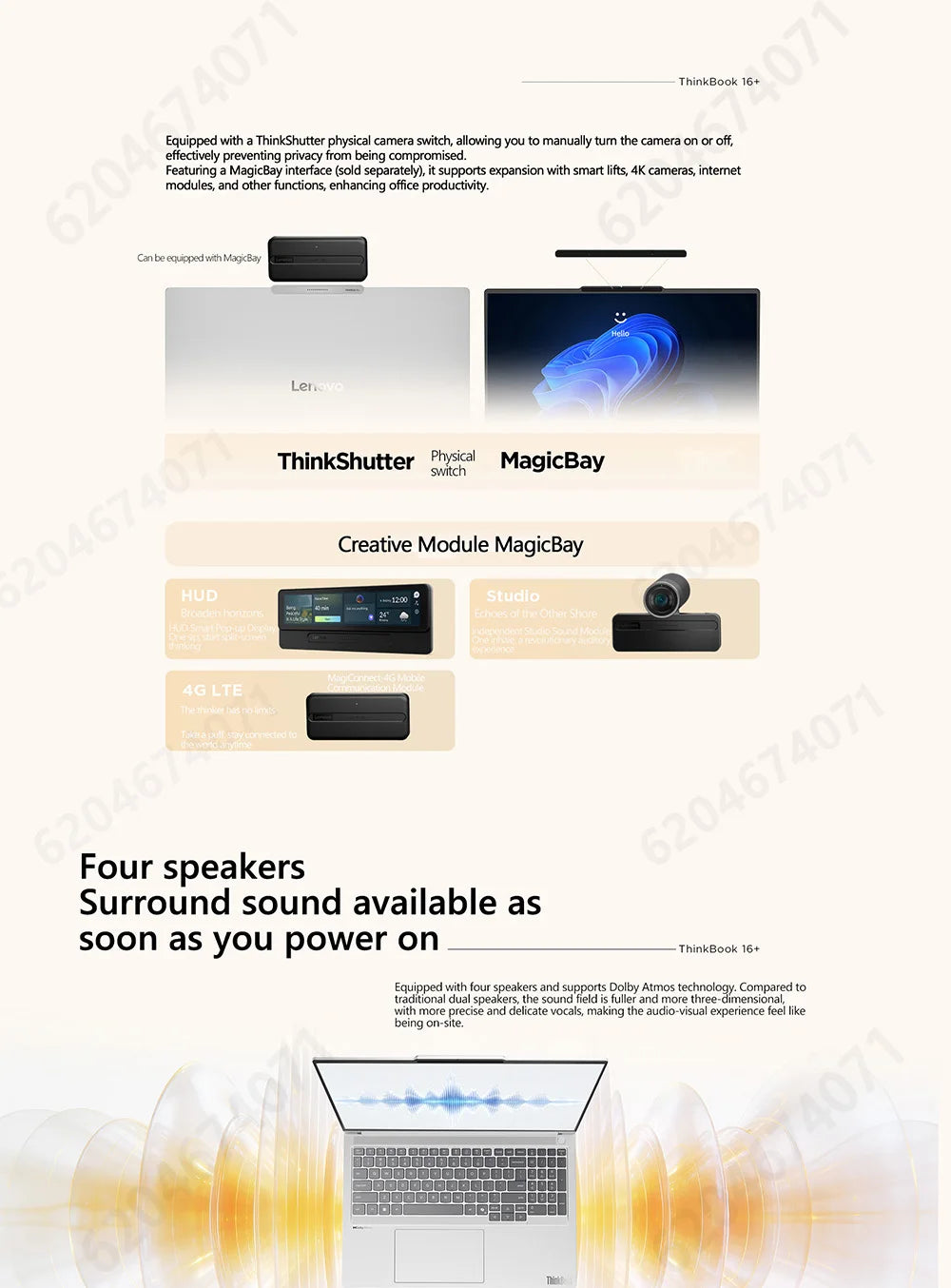 Lenovo Thinkbook 16+ Ultra X7 358H 32G 1TB SSD 16inch 3.2K 165Hz