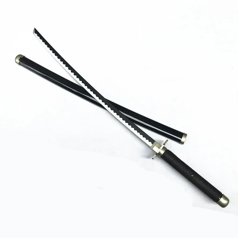 40inch Zoro Katana Anime Swords Wooden Ninja Blade Roronoa Zoro Cosplay Prop Real Size Japanese Katana Samurai Sabre Toy Gift