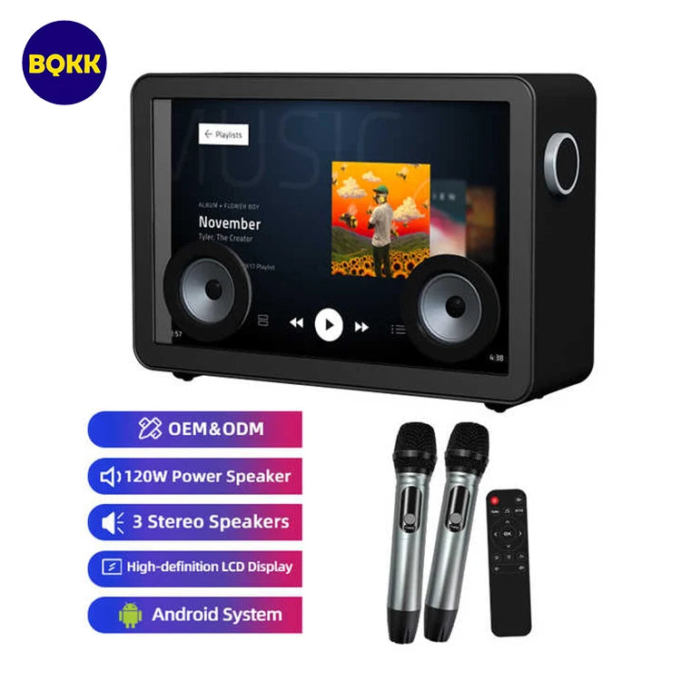 Professional Karaoke Experience Mini USB Speaker Indoor Subwoofer With 19.5 Transparent LCD Display LED & LCD TVs Genre Speaker