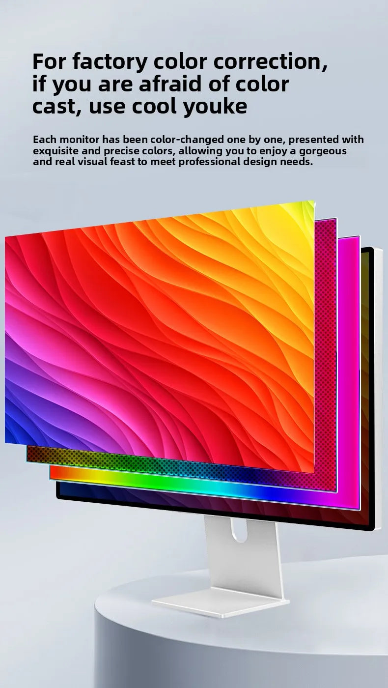 Kuycon Grey G27X-se 5120*2880 5k 60hz Led Transparent Film Screen Monitor 27 Inch Led HD Display Panel LCD Monitors