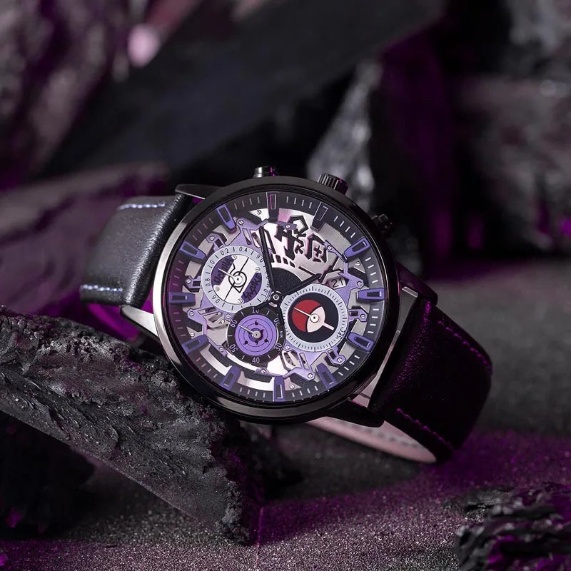 Anime Watch Naruto Uchiha Sasuke Cosplay Men's Travel Matching Waterproof Watch Birthday Gift