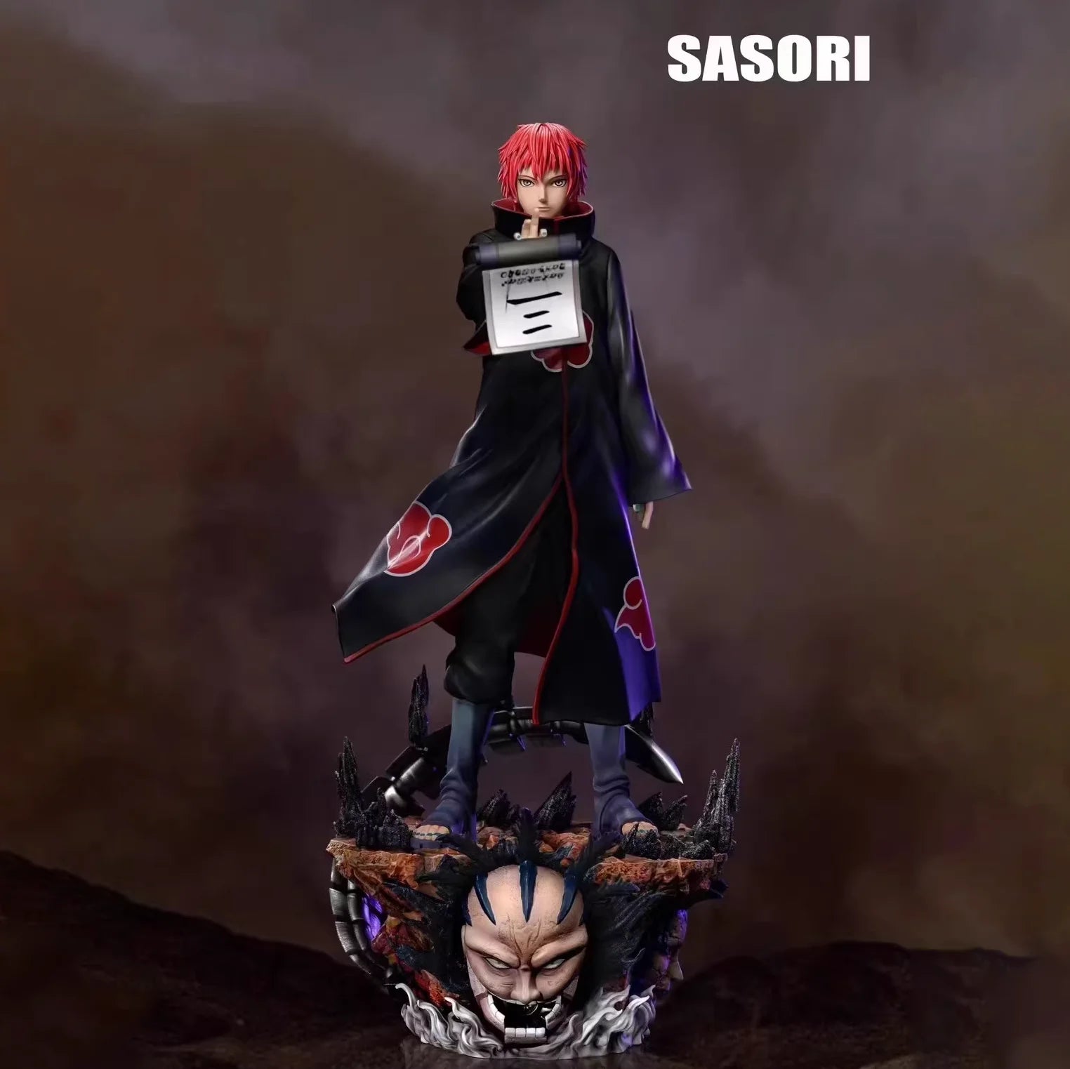 1/6 Naruto Sasori Deidara Akatsuki Peripheral Anime Figure Resin Standing Posture Statue Decorate Ornaments Birthday Gift Toys