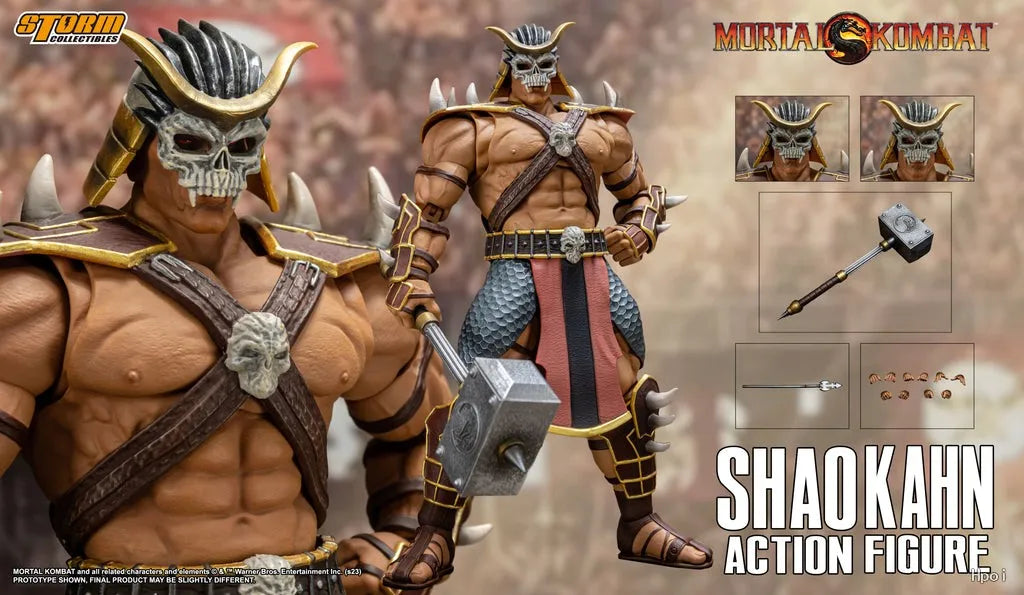 【UA】Original Storm Collectibles Mortal Kombat SHAO KAHN 1/2 Action Figures Model Toys Gifts