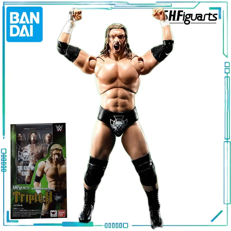 BANDAI Genuine S. H. Figuarts Series Reality Artist Series WWE Kane，Paul Levisk，Steve Austin，Dwayne Johnson Movable Model