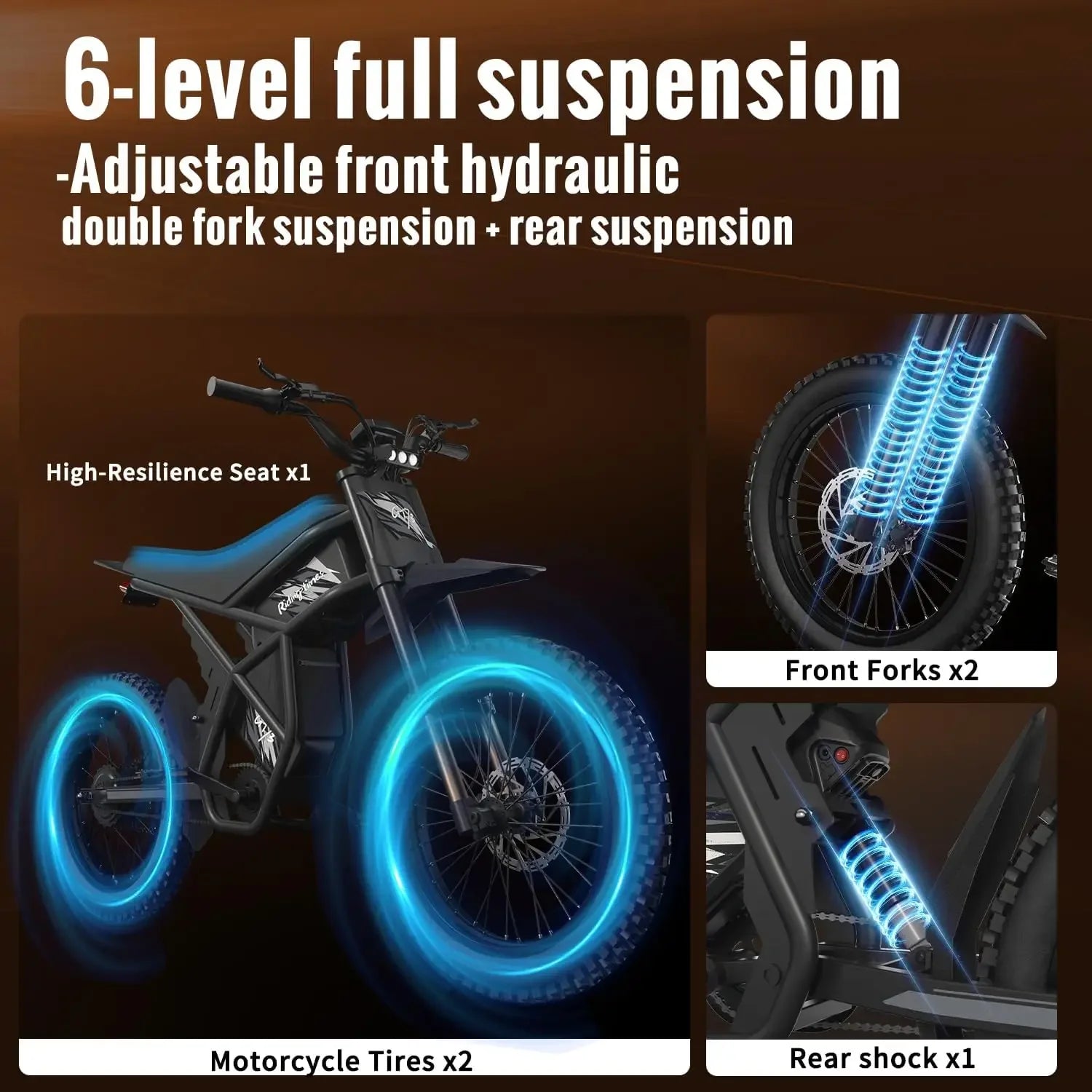 Eu Warehouse GT73 2000w 48V  36.4Ah Ebike Electric Fat E-bike 25 Inch Off-road Tires All Terrain Electric Bikecustomcustom
