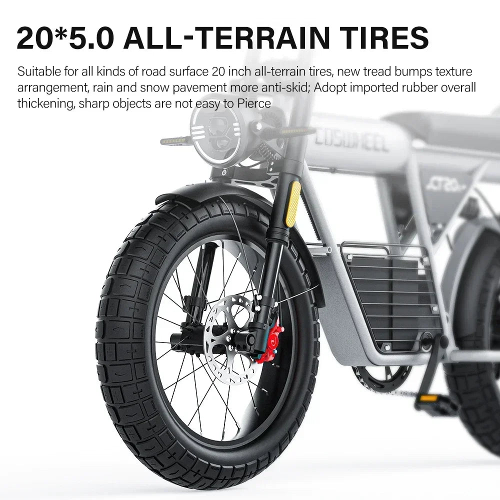 Coswheel CT20S Electric Bicycle 2000W motor 60V 27.5AH battery 90km/h E-bike 20 inch tire mountain off-road adult Electric bike