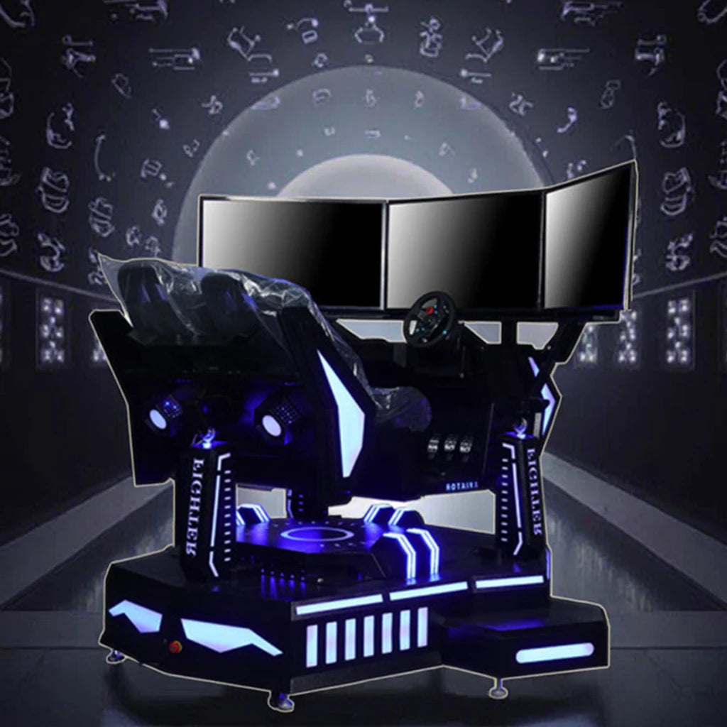 Factory Direct Sale 360 Degree Rotation VR Gaming Chair 360 VR Simulator with Interactive Games