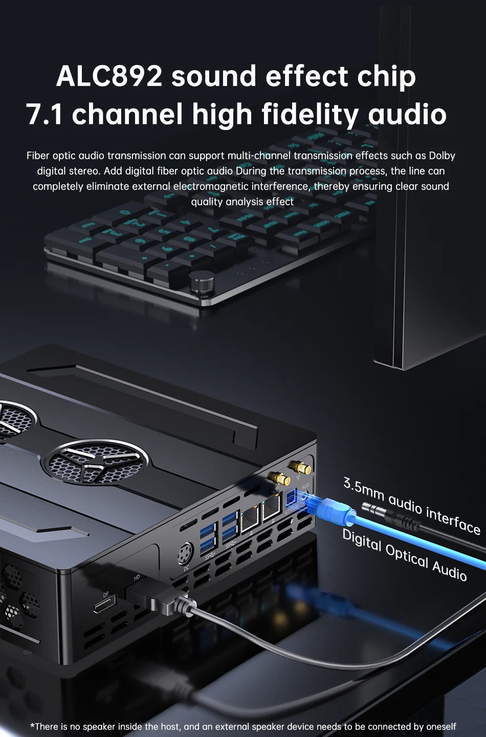 Mini Gaming Pc Core I9-12900F Gaming Mini Pc RTX4060M 8G Discrete Graphic Dual Ddr5 M.2 Nvme Computer Barebone 8K With LED