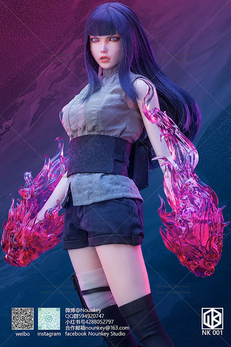 In Stock Nounkey Studio NK001 1/6 Scale Cosplay NARUTO Female Ninja Hyūga Hinata 12Inch Soldiers Action Figure Collection