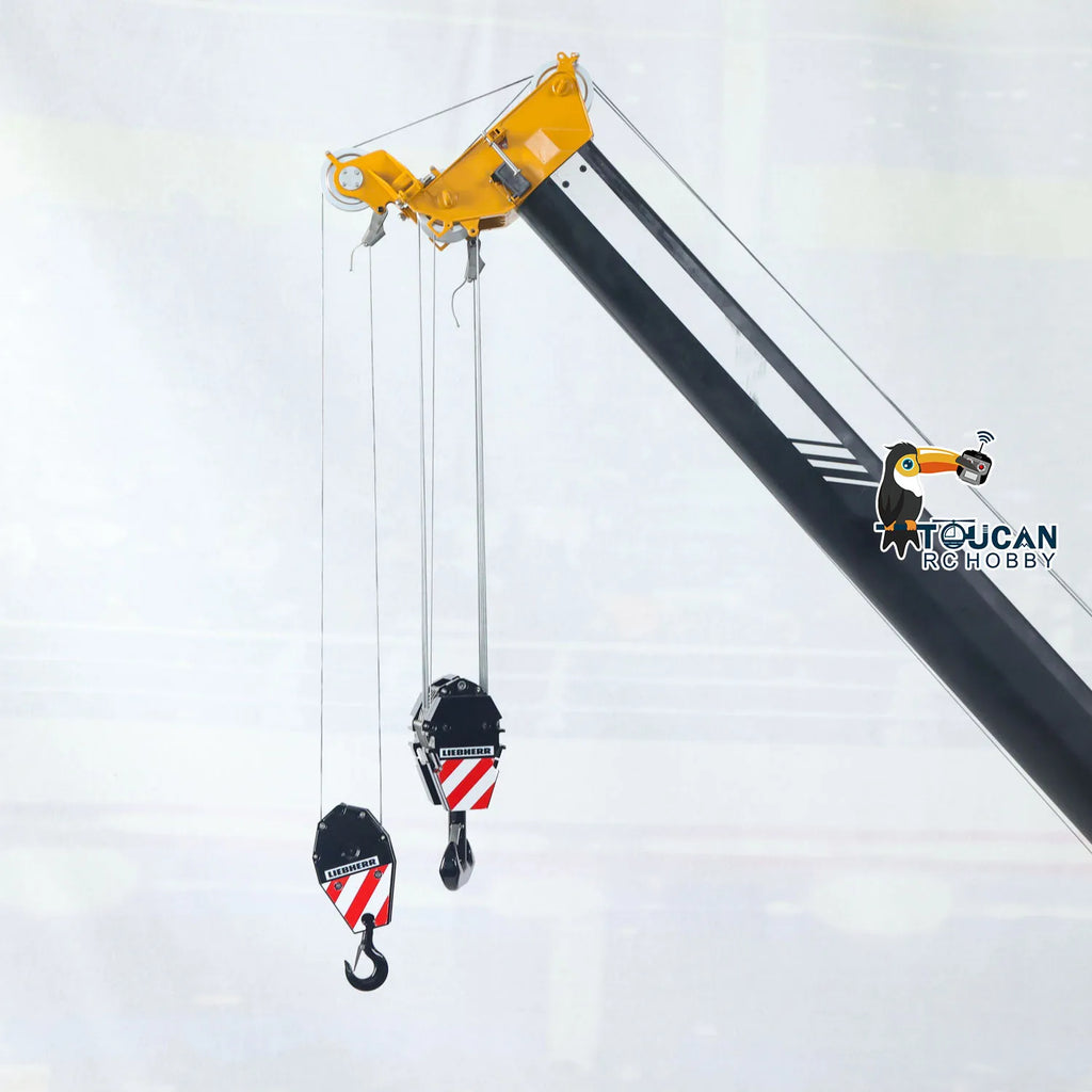 D1220 1:14 Hydraulic Remote Control Telescopic Crawler Crane Heavy Duty RC Cranes Cars Tracked Construction Truck Models