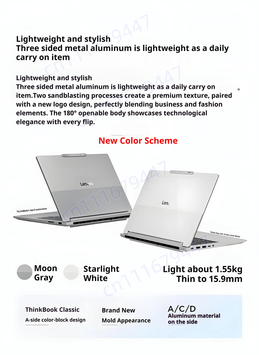 LENOVO ThinkBook 14+ 2026 Intel Core Ultra X7 358H  32GB LPCAMM2 1TB Intel Arc B390 14.5-inch 3K IPS Screen Win11Pro Notebook PC