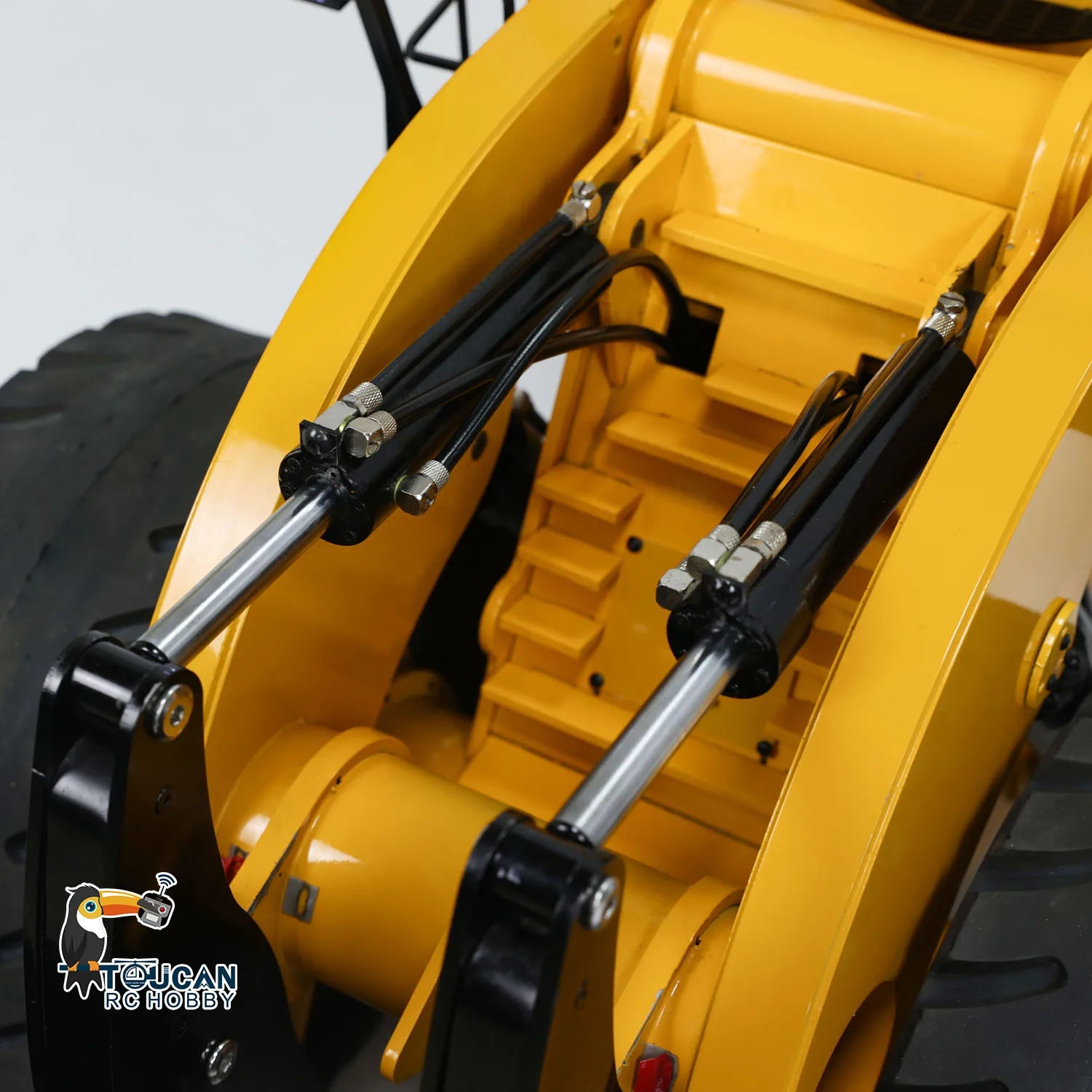 1/14 L2350 Heavy RC Hydraulic Loader RTR Machine FlySky ST8 Radio Control Construction Vehicle Car Smoking Unit Light Sound Toy