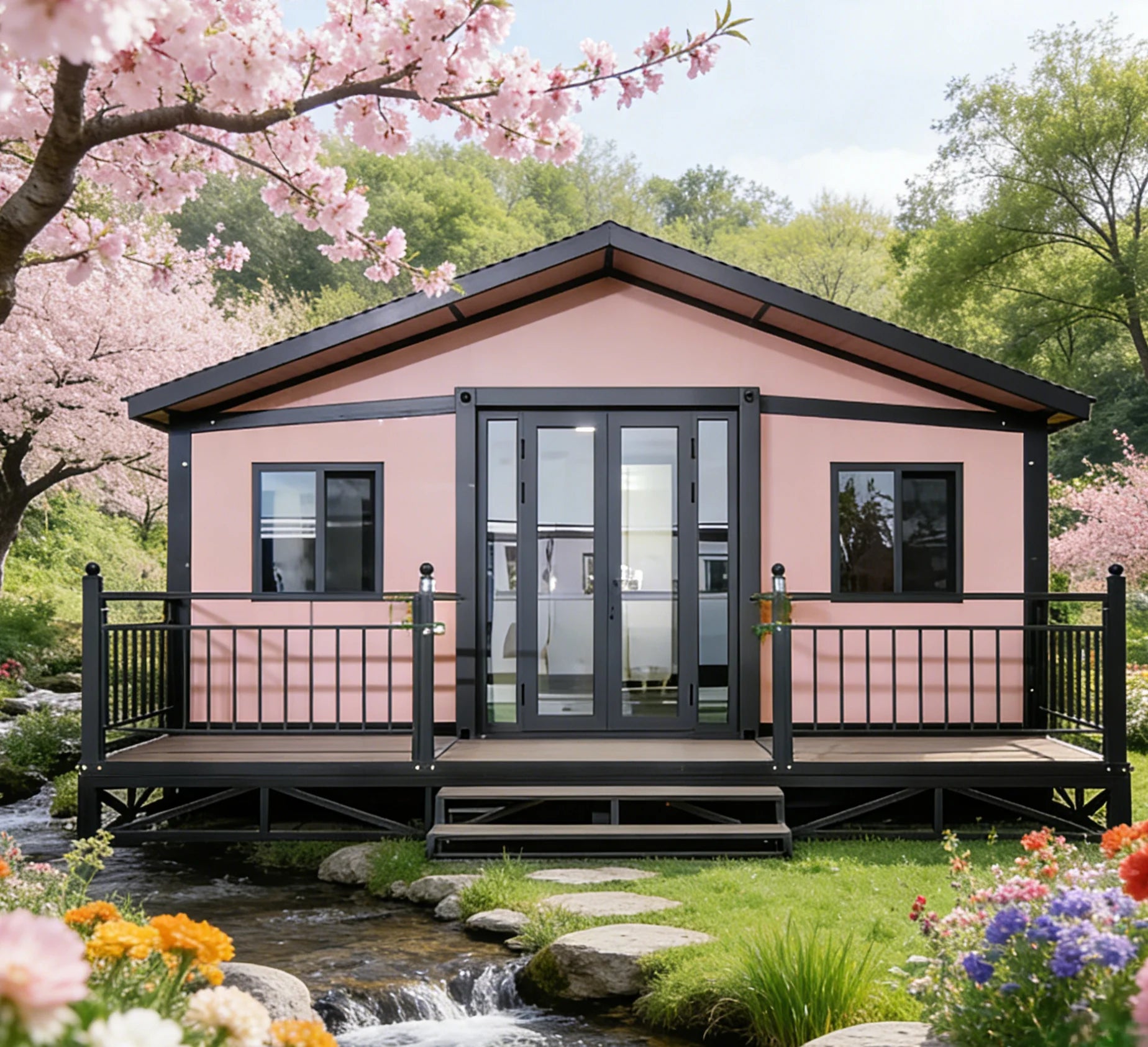 Fast Assembly 20ft30ft40ft Waterproof Windproof High-Quality Fast-Assemble Container House economic prefabricated houses