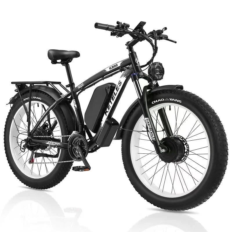 Drop Shipping US Warehouse for K800 26" Dual Brushless Motor 2000W 23AH Battery Mountain Bike Fat Tire Electric Bicycle
