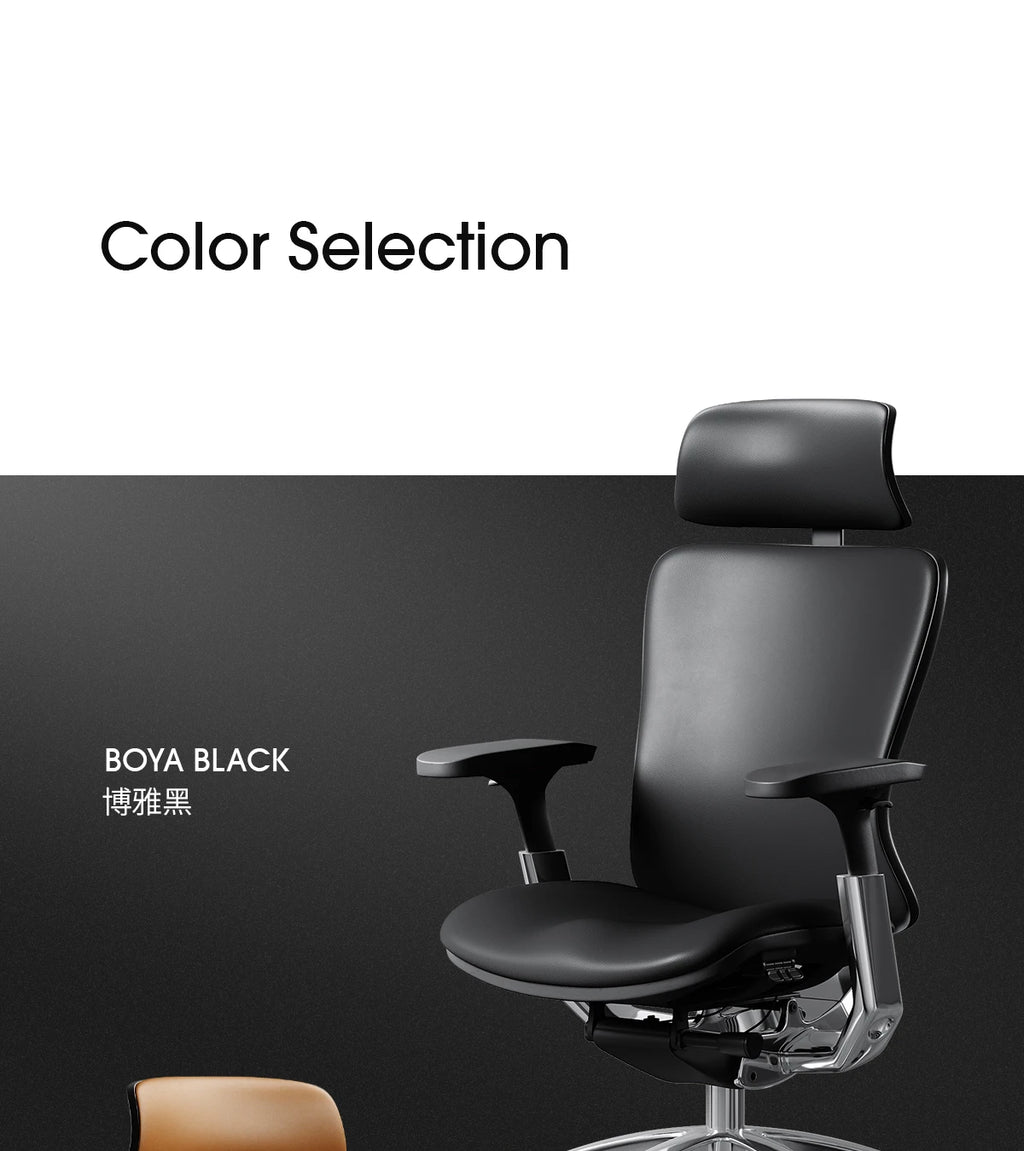 Luxury Modern Office Chair Wheels Orange Leather Computer Ergonomic Desk Chairs Recliner Swivel Sedia Ufficio Furniture