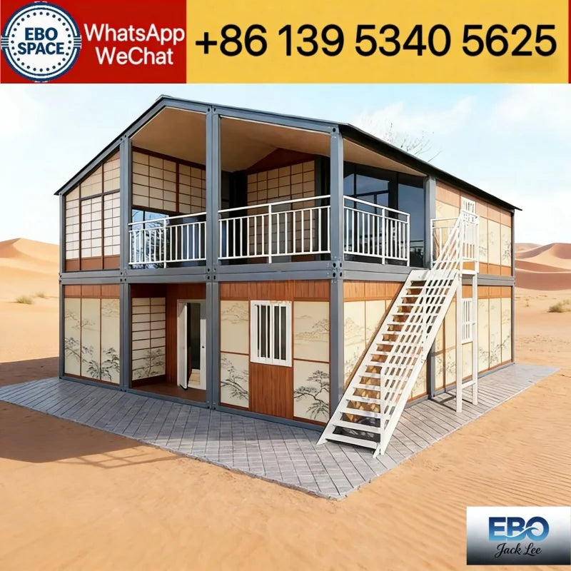 20ft Folding Capsule Cabin Multi-Bedroom Prefabricated House Customized Long-Life Luxury Mobile Container