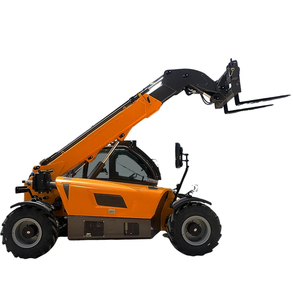 New Euro5 3.5 Ton Hydraulic Truck 4WD Diesel Telescopic Forklift Telehandler AC Cabin Rough Terrain Manipulador