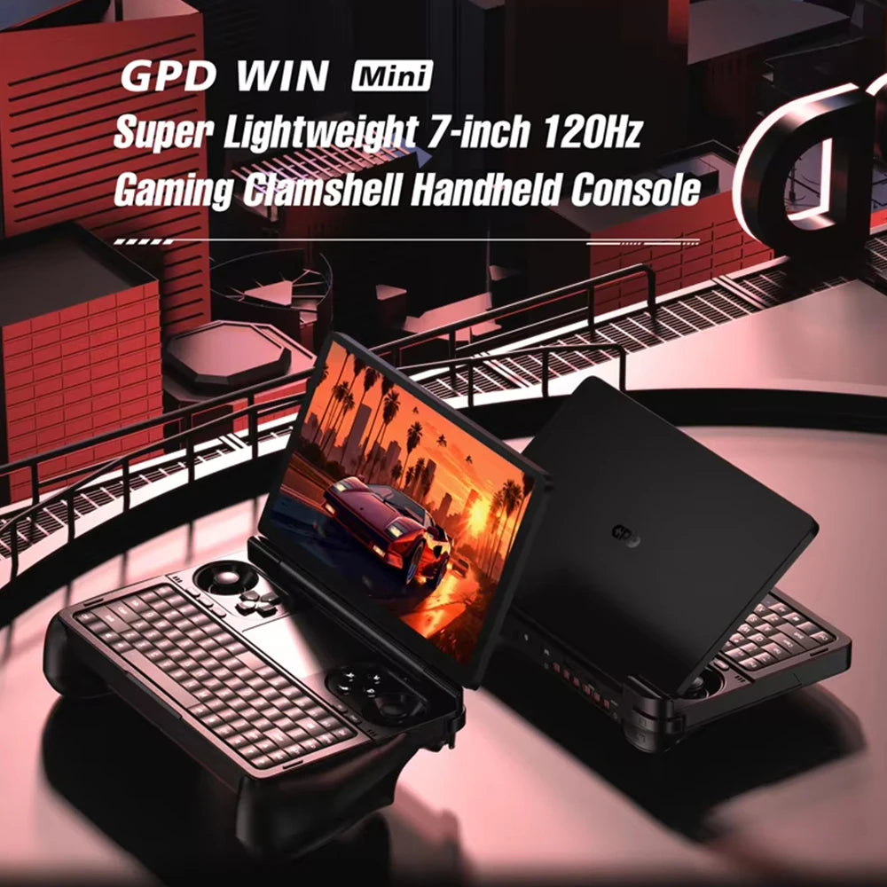 New 2025 GPD WIN Mini AI 9 HX 370 7 Inch 120Hz Handheld GamePad Tablet 64GB RAM 2TB SSD Pocket Mini Laptop Game Player Console