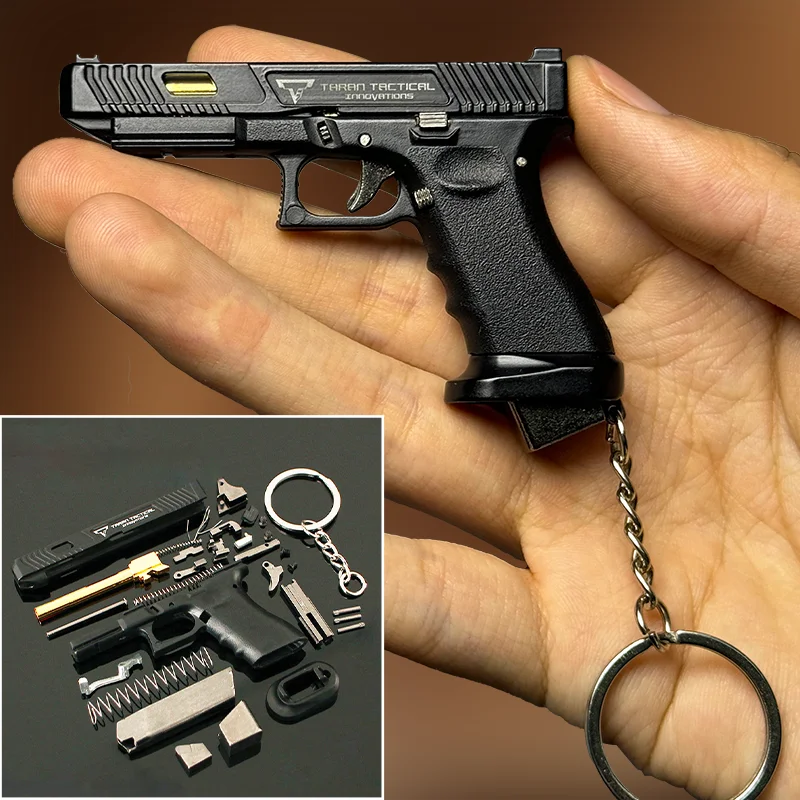 1911 Pistol Mini Model Pendant, Detachable Assembly Parts, One-to-one Restoration Of The Internal Structure Of Firearms Pendant